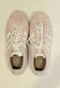 Adidas VL Court 2.0 Low Suede Trainers Aero Pink/White Size 10 Tennis Classic - Picture 1 of 6