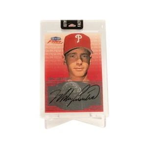 2000 Fleer Focus Mike Lieberthal AUTO Phillies Sportcards Encapsulated - Picture 1 of 2