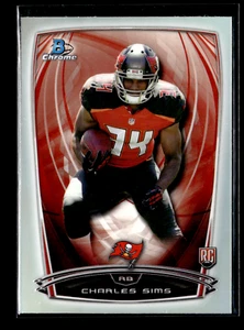 2014 Bowman Chrome Refractor #137 Charles Sims RC Tampa Bay Buccaneers - Picture 1 of 2