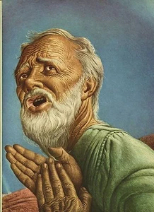 Guy Rowe. "Abraham". Vintage 1949 Religious Biblical Lithograph Print. 9X12 - Picture 1 of 1