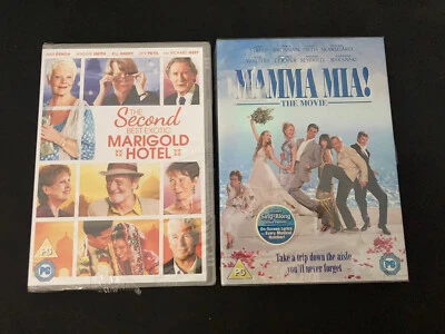 The Second Best Exotic Marigold Hotel DVD & Mamma Mia The Movie DVD New & Sealed - Image 1 of 2