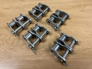 80-2 Double Strand Roller Chain Offset Links (5PCS) Whitney Diamond HKK - Picture 1 of 10