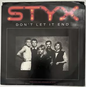 Styx DON'T LET IT END, ROCKIN' THE PARADISE (45 ROCK P/S) # 2541 PLAYS VG+ - Picture 1 of 6