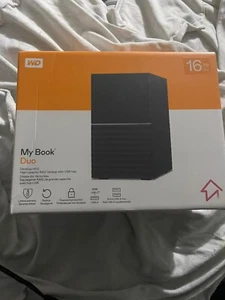 Disque dur externe RAID de bureau WD 16 To My Book Duo USB 3.1 WDBFBE0160JBK-NESN - Photo 1/1