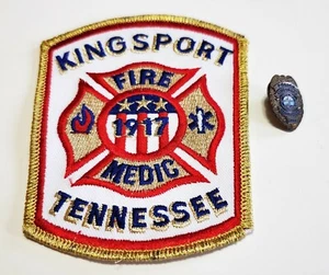 Kingsport Tennessee Fire/Medic Shoulder Patch and KPD Lapel Pin - Picture 1 of 5