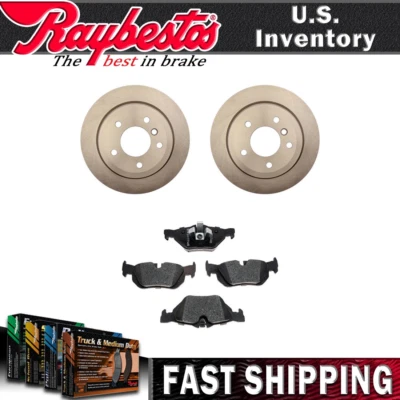 Kit de rotores de freno traseros pastillas de freno de cerámica y herrajes para BMW 325xi 2006 Foto 1 de 4