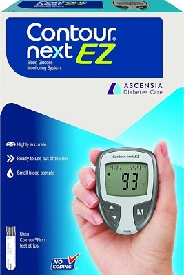 Medidor De Glucosa Azúcar Glucómetro Diabetes Contour Next EZ Glucosa Bayer Foto 1 de 4