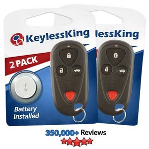 Fits 2002 2003 Acura TL Keyless Entry Remote Car Key Fob E4EG8D-444H-A 2x - Picture 1 of 4