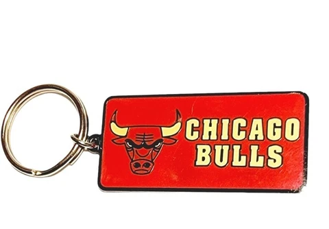 Chicago Bulls Vintage Keychain 1995 Pippen Jordan Peter David NBA Keyring RARE Cover