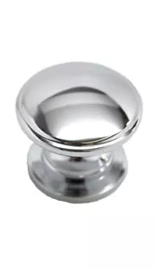 Set of 10 Amerock Polished Chrome Round Cabinet Knob Pull 1-1/4" BP53012-26 - Picture 1 of 2