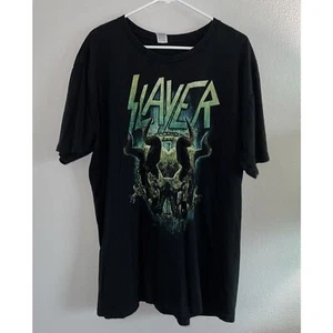 Slayer Pacific T-Shirt Herren 2XL Metal Rock Totenkopf Hörner schwarz grün Vintage Punk - Bild 1 von 5