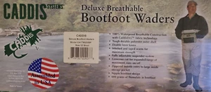 Caddis Deluxe Breathable Bootfoot Waders CA17902WBF Men's Size 12 Stout OR - Picture 1 of 1