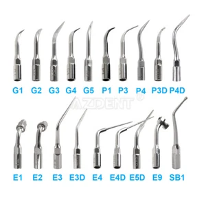 18 Type Dental Ultrasonic Scaler Tip Scaling Perio Endo Fit EMS G P E - Picture 1 of 20