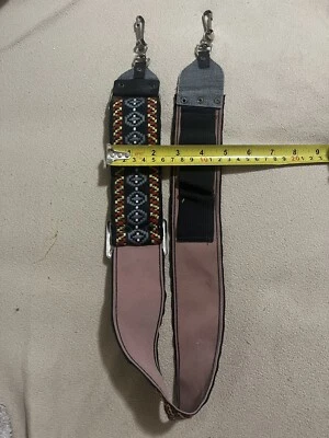 Vintage 70s Wide Woven Retro Hippie SLR Camera Neck Strap - Image 1 of 2