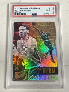 2017-18 Panini Essentials - #129 Jayson Tatum (RC) -RETAIL-PSA 8-ROOKIE GRADED - Picture 1 of 2