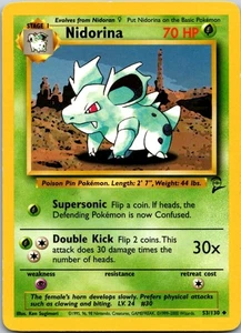 Nidorina Uncommon Base Set 2 053/130  - Picture 1 of 2