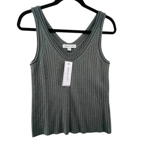 Amour Vert Size Large NEW Tank Top Sweater Knit Green 100% Cashmere Soft - Picture 1 of 3