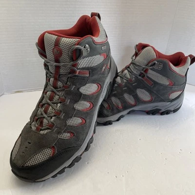 Туфли туристические мужские Merrell Ridgepass водонепроницаемые средний размер замок рок красная охра 10,5 - Изображение 1 из 4