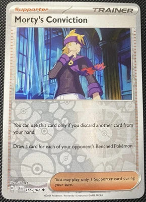 Morty's Conviction 155/162 Sv05: Temporal Forces Reverse Holo - Pokémon Card - Image 1 of 2
