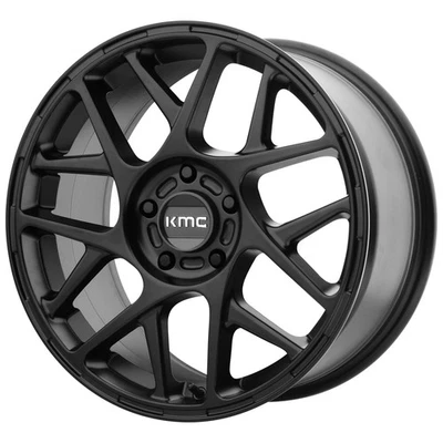KMC KM708 Bully 17x8 5x110 +38mm Satin Black Wheel Rim 17" Inch Foto 1 de 4