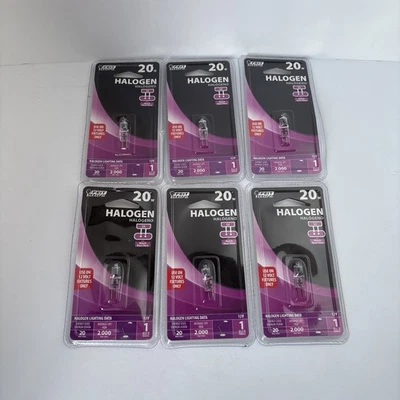 Lote de 6 Feit Eléctricos 20 Vatios G4, Bombilla Transparente 12 Voltios.  Nuevo en embalaje. Foto 1 de 2