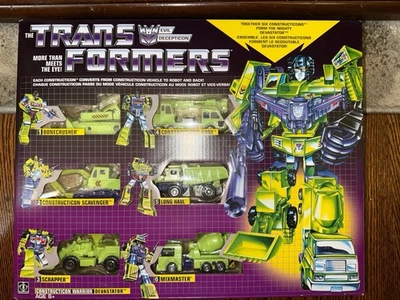 孩之宝 变形金刚 G1 DEVASTATOR Constructicon 2018 沃尔玛再版全新带盒 — 第 1/2 张图片