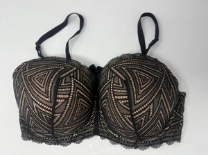 Adore Me Trezza BH schwarz vollflächig verstellbar Bügel Kontur Gr. 38 DD - Bild 1 von 4