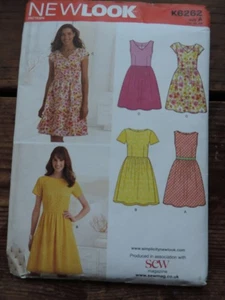 SCHNITTMUSTER FÜR EIN KLEID NEW LOOK K6262 GRÖSSE 14 - 26 - Bild 1 von 2