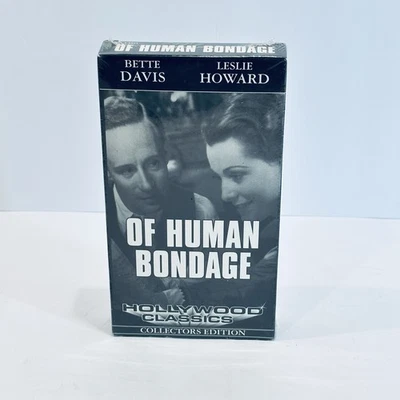 Of Human Bondage VHS New Sealed Bette Davis Leslie Howard Foto 1 de 4