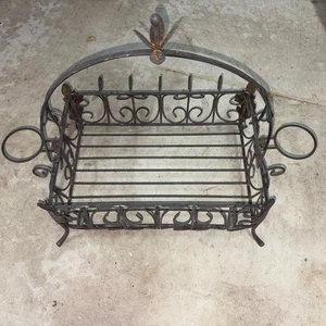 Southern Living at Home Acanthus Metal Basket w/ Handle & Votive Candle Holders - Picture 1 of 6
