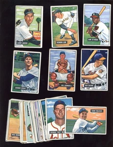 1951 Bowman Baseball Card Lot Starter Set 35 Different VG - Picture 1 of 1