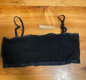 Skims Powermesh Bandeau Bralette wandelbar Onyx schwarz Größe 2X Plus NEU - Bild 1 von 6