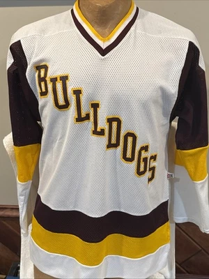 Camiseta deportiva de hockey vintage de UMD Bulldogs para adultos talla Md Hooter, ¡MUY BONITA! Foto 1 de 4