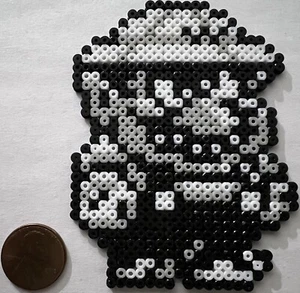 Wario Super Mario Bros Mini Bead Sprite Perler Artkal Pixel Art Retro Land - Picture 1 of 1