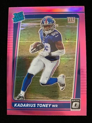 2021 Donruss Optic KADARIUS TONEY Rated Rookie PREVIEW PINK PRIZM #P-264 RC SP - Image 1 of 2