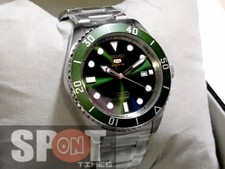 seiko series 5 automatic green dial mens watch srpb93
