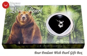 Wish Pearl 12*20mm Bear Cage Chokers Women Necklace Love Pearl Oyster Box w3655 - Picture 1 of 8