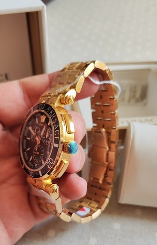 Nuovo Orologio Uomo Svizzero Versace VE3L00522 Cristallo Zaffiro