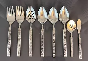 Servizio comunitario vintage Oneida ISABELLA set di 8 posate in acciaio inox - Foto 1 di 7