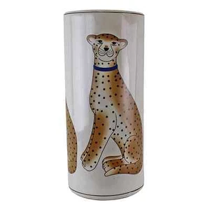 Umbrella Stand Butterfly Design Round Ceramic Stick Holder Vase Storage 45cm - Picture 1 of 3