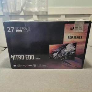 Acer Nitro ED270U 27" Monitor WQHD 170 Hz 2560 x 1440 *PARTS OR REPAIR* - Picture 1 of 8