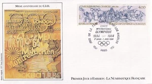 Enveloppe 1er jour first day timbre 1984 JEUX OLYMPIQUES de LOS ANGELES 1984 - Picture 1 of 1