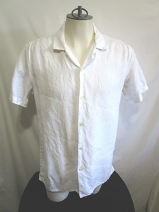 Las mejores ofertas en Lino Blanco Informal Con Botones camisas para hombres  | eBay