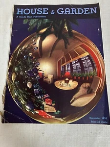 House & Garden Magazine December 1933 Art Deco Vintage Advertising - Picture 1 of 12