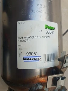 FILTRO ANTIPARTICOLATO AUDI A4 / A5 / Q5 WALKER cod. 93061 - Imagen 1 de 7