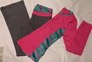 DANSKIN NOW Drimore Juniors XL Top & Leggings - Bright Pink & Pattern Print - Picture 1 of 11