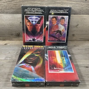 Vintage Lot of 4 Star Trek VHS Movies Brand New Sealed - Picture 1 of 5