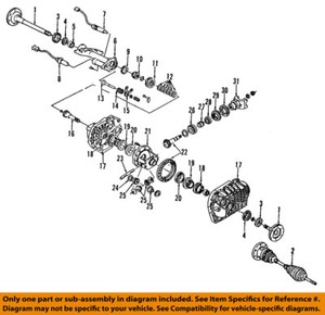 GM OEM Front Axle-Output Shaft Bearing 26066885