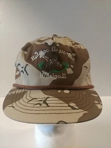 Hidalgo Grain Inc. Hat Cap Snap Back Rope Camouflage Embroidered Mens OSFA - Picture 1 of 12