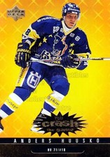 1997-98 Swedish Collectors Choice Crash the Game Gold #24 Anders Huusko